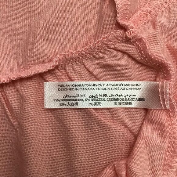 La vie en rose pink kimono cozy jersey wrap robe sleepwear loungewear NWT Large - Picture 7 of 12